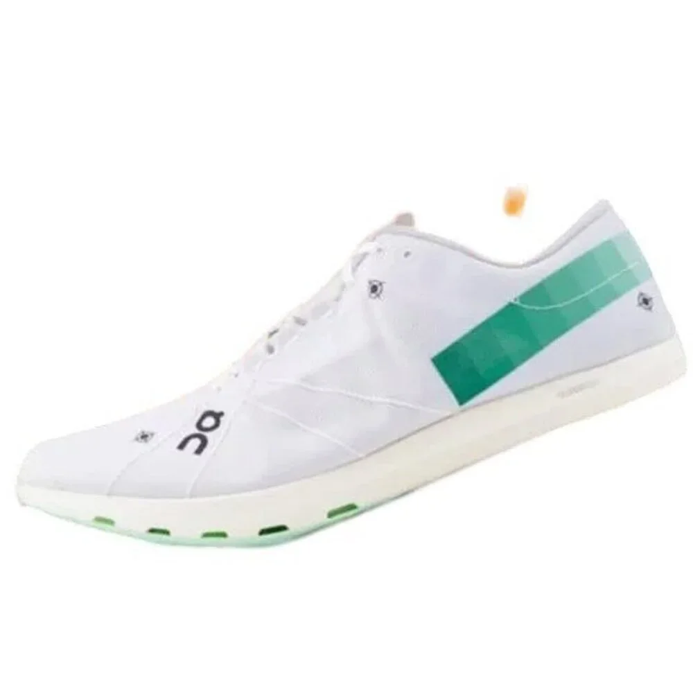 On Running Cloudspike White Track Racing Shoes Metal Spikes Swiss Engineering